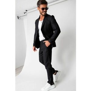 Costum Ralph din IN sacou si pantalon lung Black New 16658 imagine