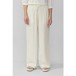 Pantaloni drepti din amestec de in imagine