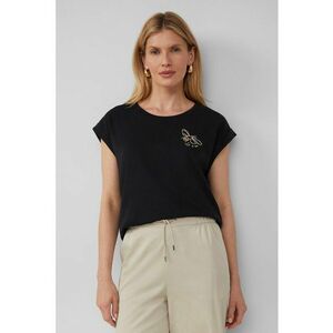 Tricou de bumbac cu decolteu rotund imagine