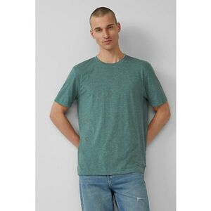 Tricou din amestec de bumbac cu decolteu la baza gatului imagine