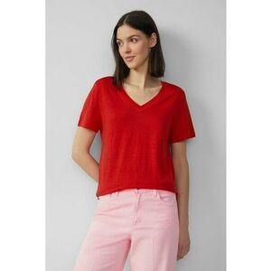 Tricou uni de in cu decolteu in V imagine
