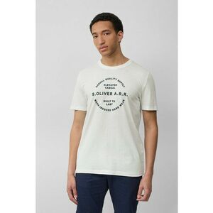Tricou cu decolteu la baza gatului si imprimeu text imagine