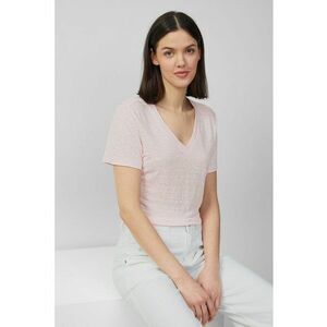 Tricou uni de in cu decolteu in V imagine
