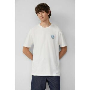 Tricou de bumbac cu decolteu la baza gatului imagine
