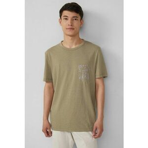 Tricou lejer cu imprimeu discret pe piept imagine
