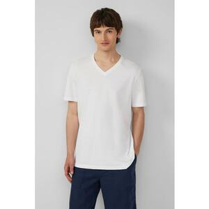 Tricou uni cu decolteu in V imagine