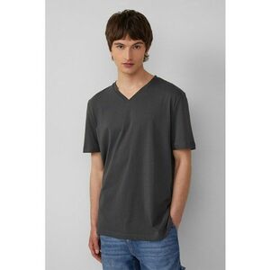 Tricou uni cu decolteu in V imagine