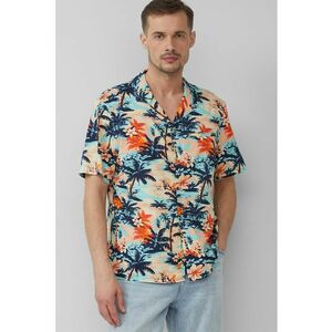 Camasa cu maneci scurte si model tropical imagine