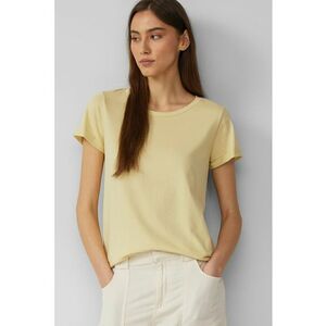 Tricou uni cu decolteu rotund imagine
