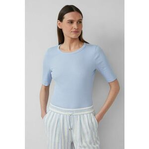 Tricou cambrat cu model uni imagine