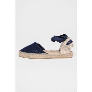 Espadrile din material textil cu snururi de ajustare imagine