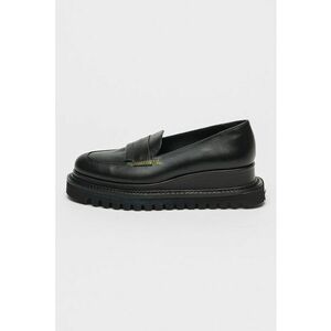 Pantofi loafer din piele cu talpa wedge imagine