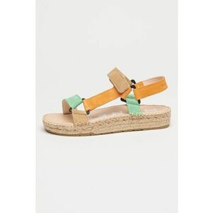 Sandale din piele intoarsa cu inchidere velcro Venice imagine