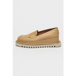 Pantofi loafer din piele cu talpa wedge imagine