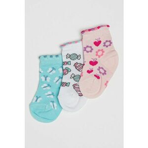 Set de sosete cu model grafic - 3 piese imagine