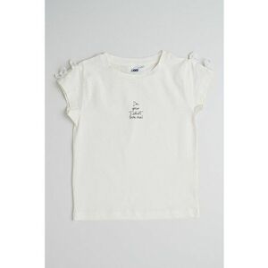 Tricou din amestec de bumbac cu imprimeu text imagine