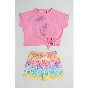 Set de tricou si pantaloni scurti din bumbac - 2 piese imagine