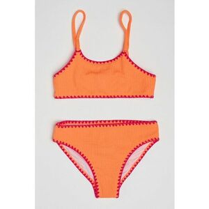 Costum de baie in doua piese cu detalii contrastante imagine