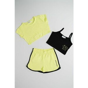 Set de top crop si pantaloni scurti - 2 piese imagine