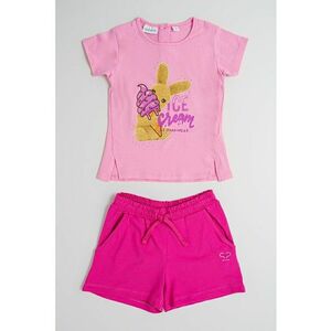 Set de tricou si pantaloni scurti din amestec de bumbac - 2 piese imagine