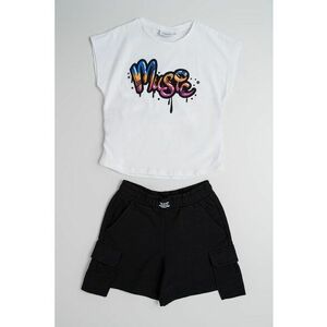 Set de tricou si pantaloni scurti cu buzunare multiple - 2 piese imagine