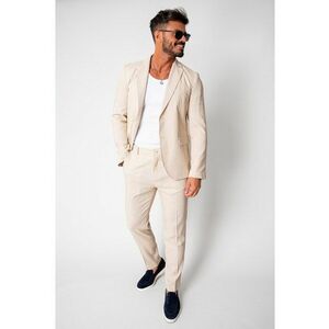 Costum Ralph din IN sacou si pantalon lung Beige New 16851 imagine