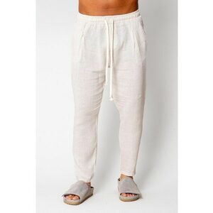 Pantaloni lung din IN cu snur Cream 17015 imagine