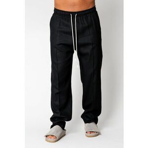 Pantaloni lung din IN cu snur Black 16859 imagine