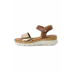 Sandale wedge de piele si piele ecologica imagine