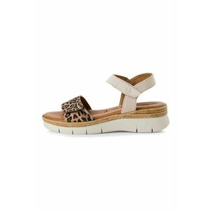 Sandale wedge de piele si piele ecologica imagine