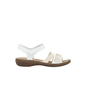 Sandale casual - dama - ANTISTRESS - 608C4-80 alb - piele ecologica imagine