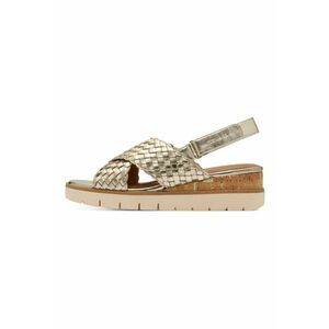Sandale wedge din piele imagine