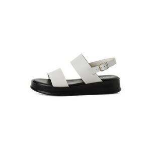 Sandale din piele cu talpa wedge imagine