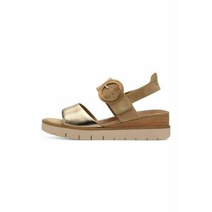 Sandale din piele intoarsa cu talpa wedge imagine