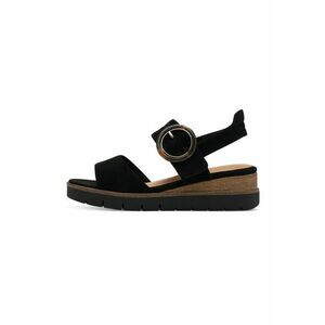 Sandale din piele intoarsa cu talpa wedge imagine