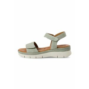 Sandale wedge de piele si piele ecologica imagine