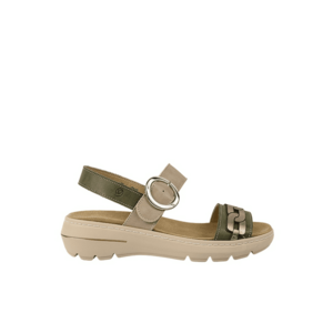Sandale casual - dama - AIR FUNCTION SYSTEM - 20000T kaki - piele naturala imagine