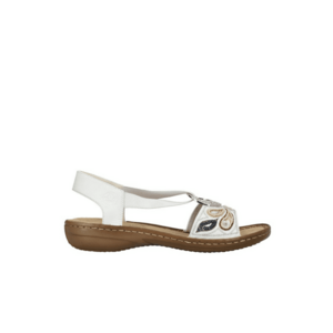 Sandale casual - dama - ANTISTRESS - 608B4-80 alb - piele ecologica imagine