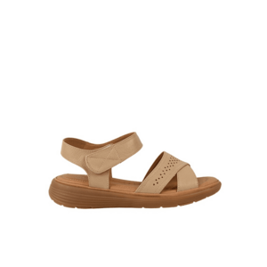 Sandale casual - dama - 33180 bej - piele naturala imagine