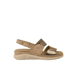 Sandale casual - dama - AIR FUNCTION SYSTEM - 12535T bronz - piele naturala imagine