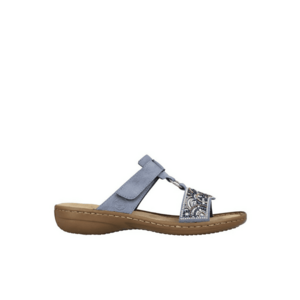 Papuci casual - dama - ANTISTRESS - 608K2-12 albastru - piele ecologica imagine