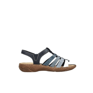 Sandale casual - dama - ANTISTRESS - V2875-90 bleumarin - piele ecologica imagine