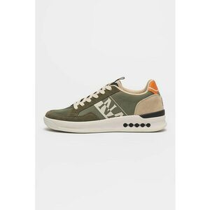 Pantofi sport din piele cu model si garnituri din material sintetic imagine