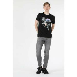 Tricou Cu Maneca Scurta De Barbati Negru Regular Fit - imagine