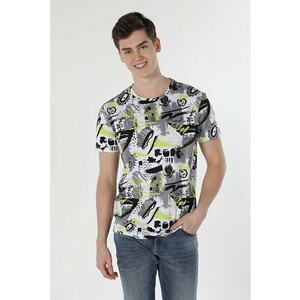 Tricou Cu Maneca Scurta De BarbatiMulticolor Regular Fit imagine