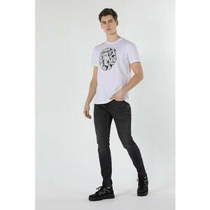 Tricou Cu Maneca Scurta. De Barbati Alb Regular Fit imagine