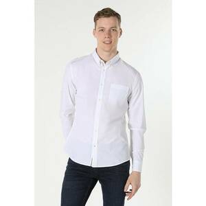 Camasa Cu Maneca Lunga De Barbati Alb Slim Fit2 imagine