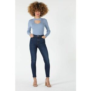 Blugi super slim fit cu talie inalta imagine