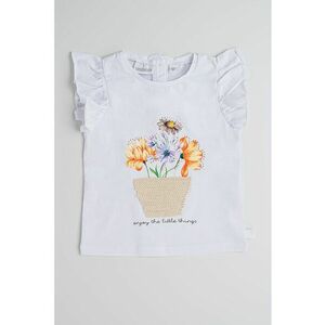 Tricou cu model floral imagine