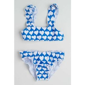 Costum de baie in doua piese cu model cu inimi imagine